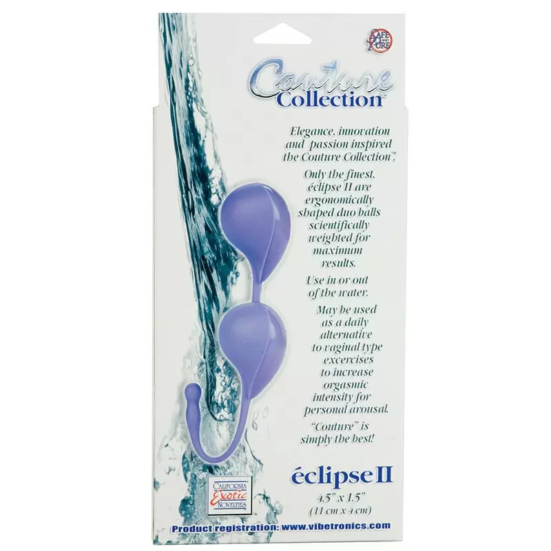 Вагинальные шарики Couture Collection éclipse II Balls - фиолетовые