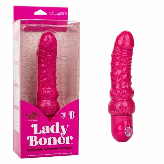 Реалистичный вибратор NAUGHTY BITS LADY BONER, 16 см, ПВХ, розовый