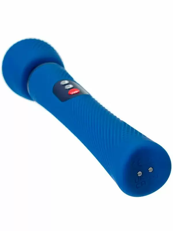 Мощный вибратор Fun Factory VIM VIBRATING WAND, 5 скоростей, силикон, синий