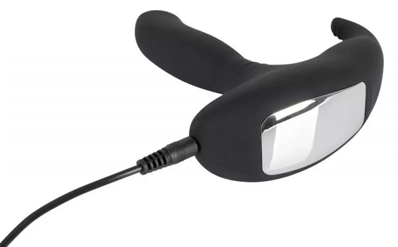 Эргономичный вибростимулятор простаты Rolling Head Vibe - черный