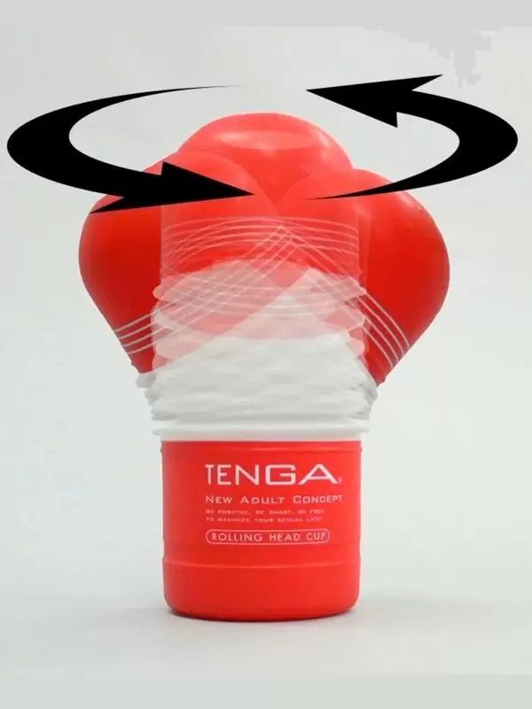 Нереалистичный мастурбатор Tenga Rolling Head Cup, 15,5 см, ТПЭ, белый