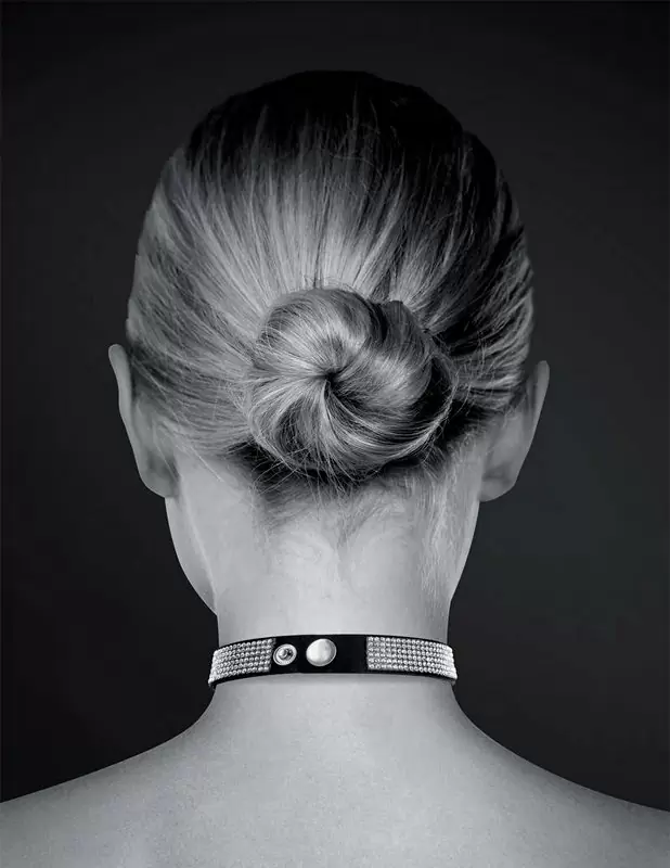 Элегантный чокер Concorde COLLIER STRASS ET COEUR, с металлическим сердечком, 39 см, черный