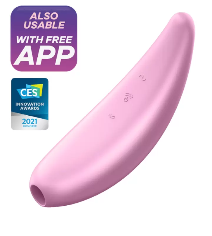 Вакуумно-волновой вибростимулятор Satisfyer Curvy 3+ с возможностью управления через приложение