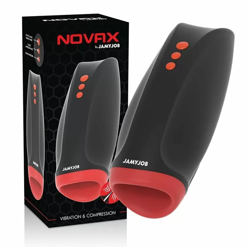 Мастурбатор JAMYJOB NOVAX MASTURBATOR WITH VIBRATION AND COMPRESSION