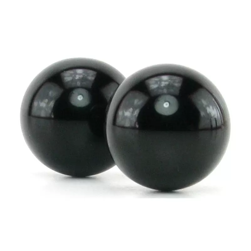 Вагинальные шарики Medium Black Glass Ben-Wa Balls