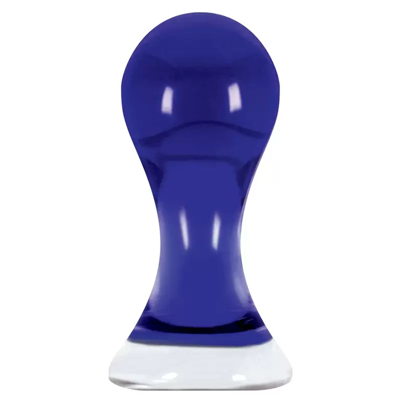 Анальный стимулятор Crystal Pops Small из стекла – синий