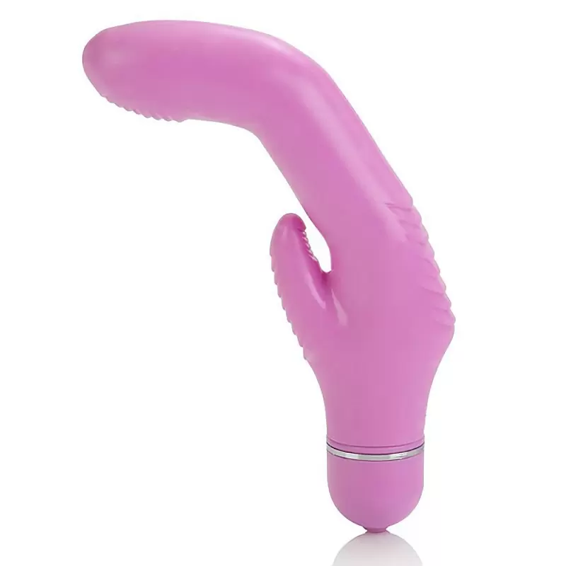 Гибкий вибромассажер First Time Flexi Rocker со стимуляцией клитора – розовый	