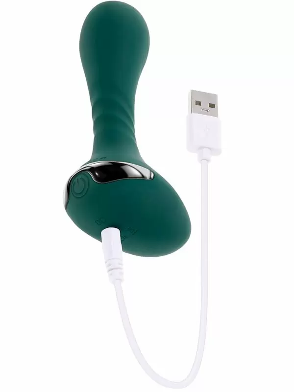 Массажер простаты Evolved Goes Anywhere, 10 режимов, изумрудный