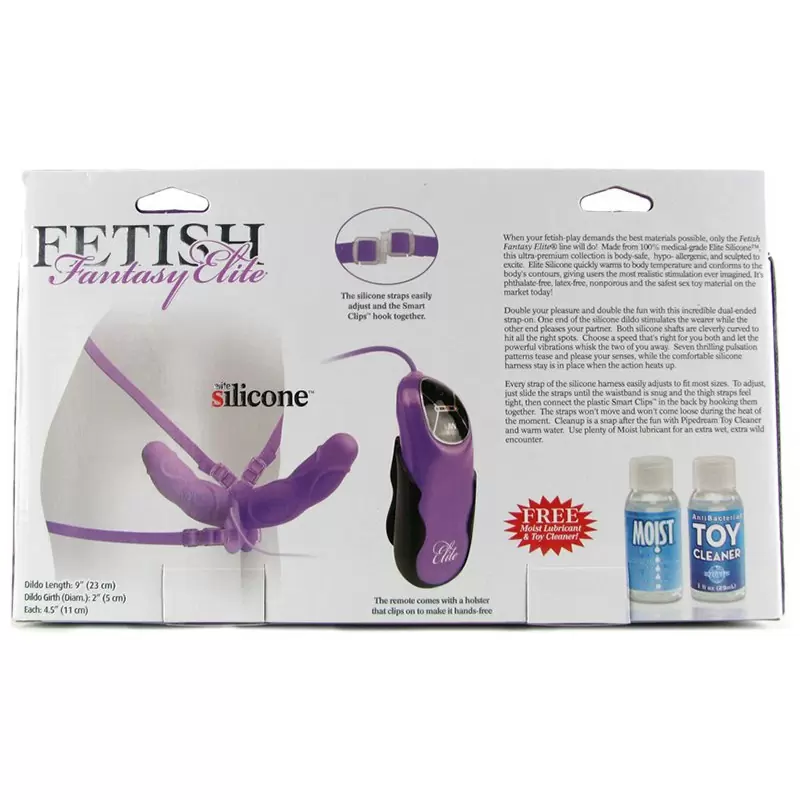 Страпон женский с вибрацией Double Delight Strap-On