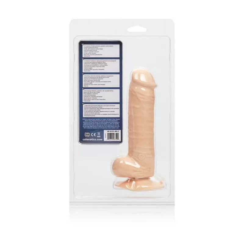 Водонепроницаемый дилдо-реалистик с вибрацией на присоске 10-Function Emperor 5,75” – телесный