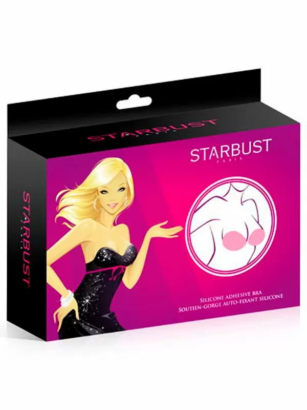 Накладная грудь STARBUST INVISIBLE BRA SILICONE C, силикон, размер 90C