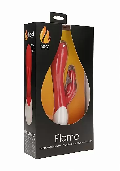 Вибратор-кролик с функцией нагрева Flame Rechargeable Heating G-Spot Rabbit