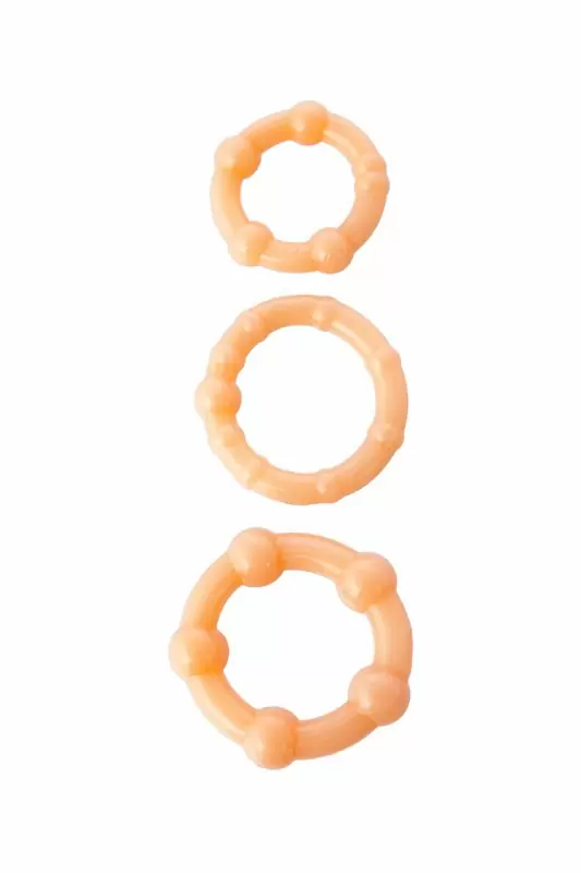 Набор эрекционных колец TOYFA - телесный