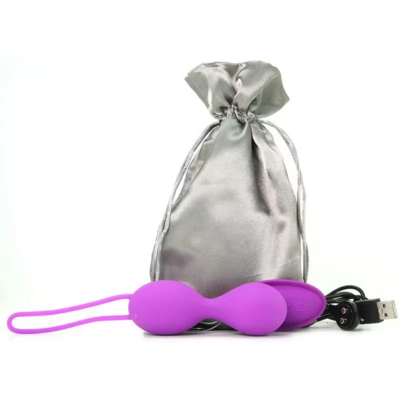 Вагинальные шарики с вибрацией Eve перезаряжаемые – фиолетовый