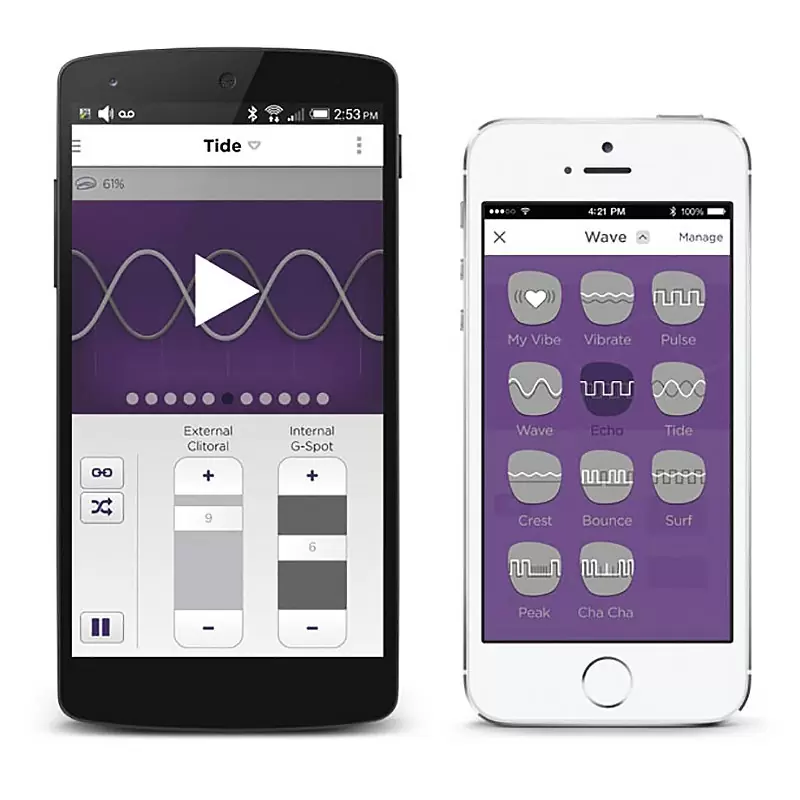 Вибромассажер для пар на радиоуправлении We-Vibe 4 Plus – фиолетовый
