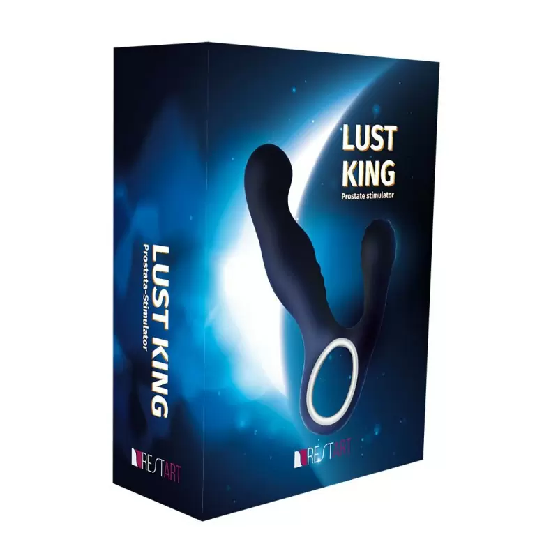 Стимулятор простаты Lust King с вибрацией – синий