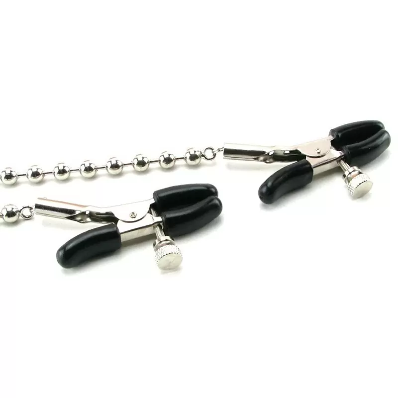 Зажимы на соски Nipple Clamps Silver Beaded