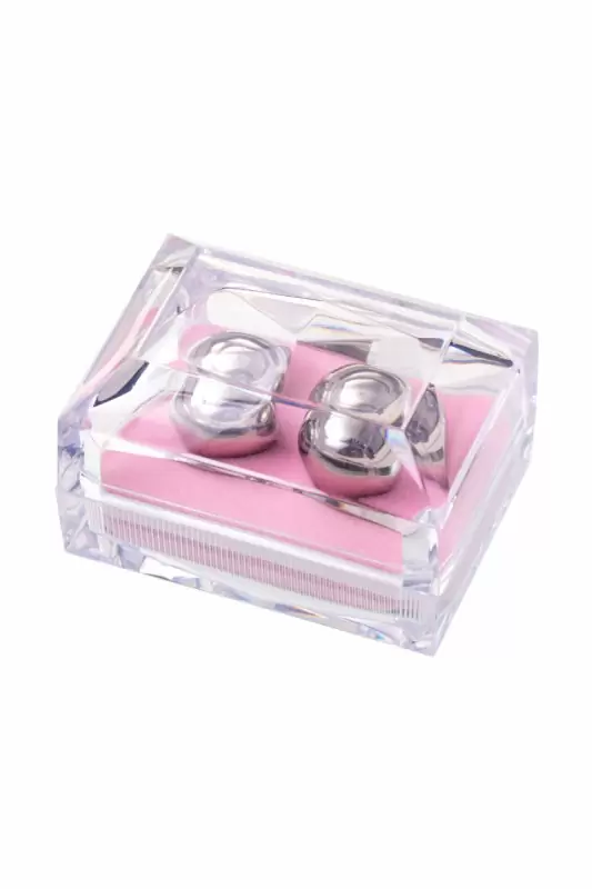 Металлические вагинальные шарики TOYFA диаметром 2 см - серебристый