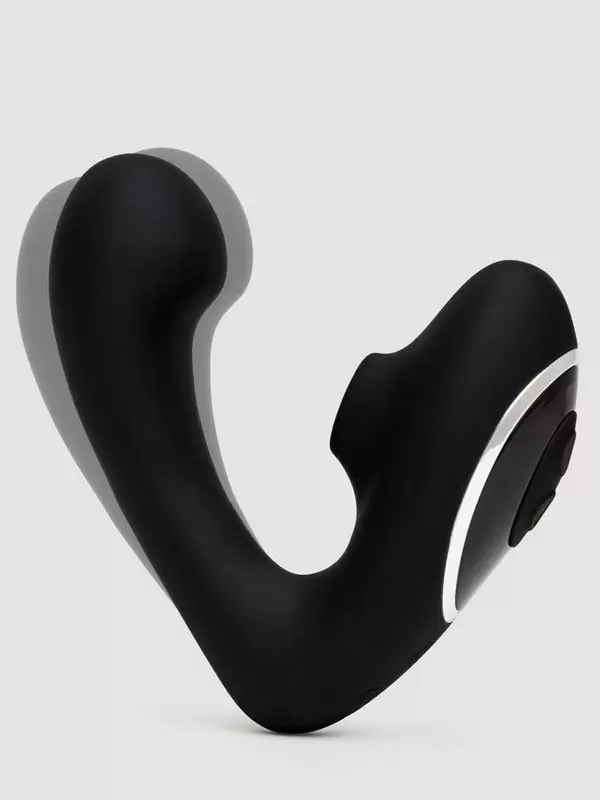 Компактный вибратор-кролик Fifty Shades of Grey Greedy Girl Duet, технология Pleasure Air, 12,5 см, черный