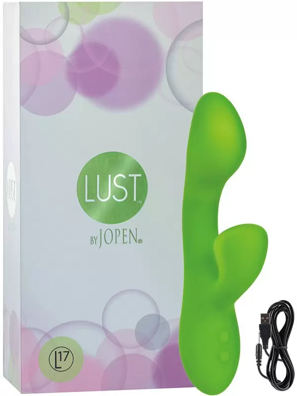 Вибромассажер Хай-Тек Lust by Jopen L17 – зеленый