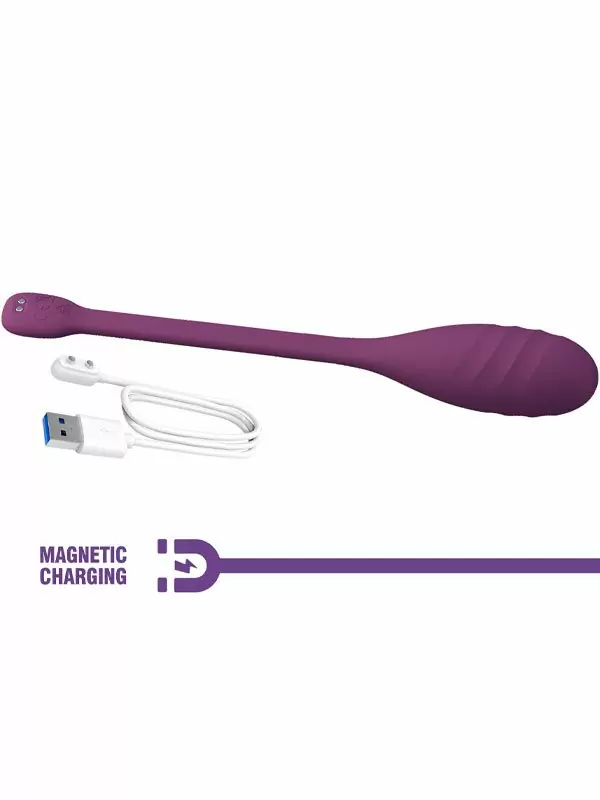 Интерактивное виброяйцо Baile Leviathan, управление с приложения, 12 режимов, 21,4 см