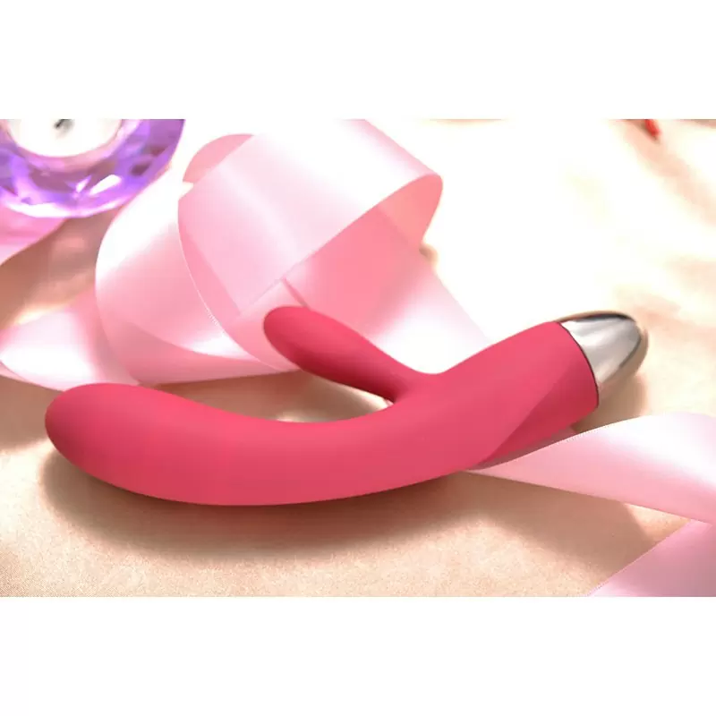 Вибратор Lorna работает от прикосновений, интеллектуальный – винно красный