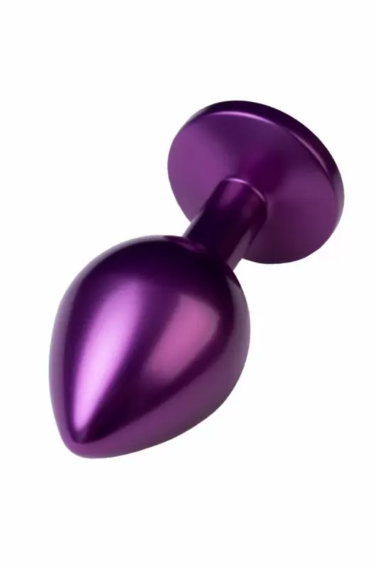 Маленькая металлическая анальная пробка TOYFA Metal с кристаллом - в ассортименте