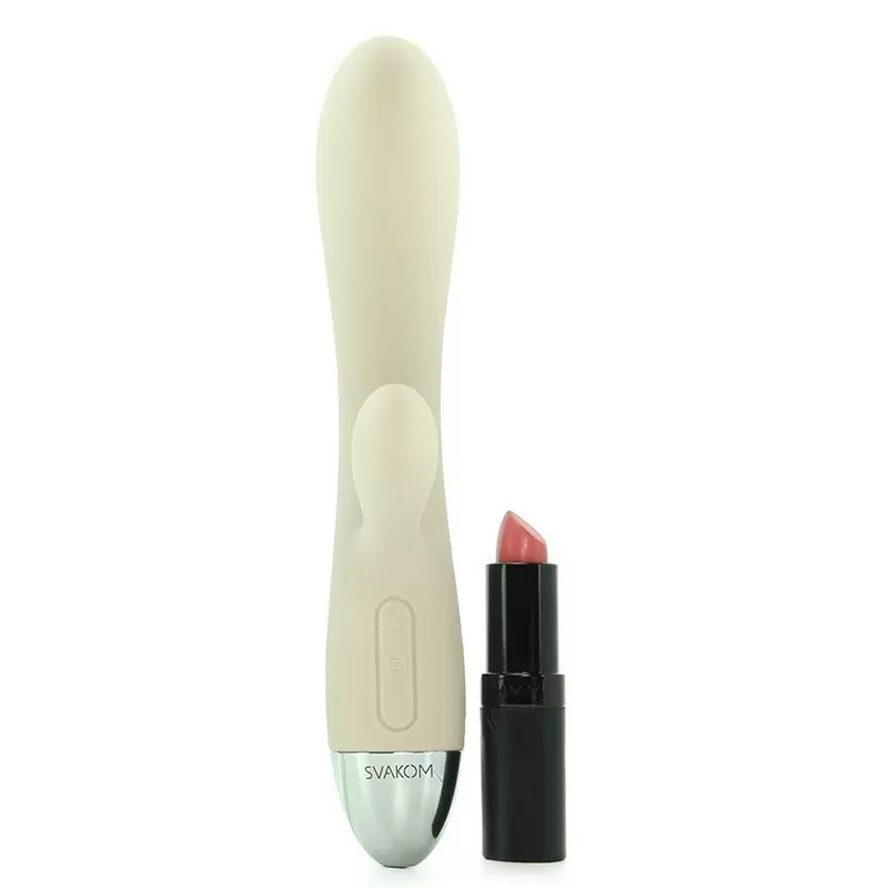 Двойной вибромассажер Alice с интеллектуальным режимом – бежевый	