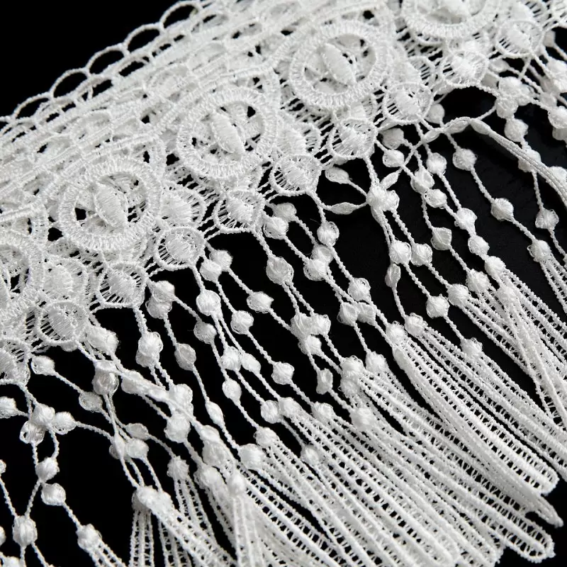 Белое кружевное колье на тело ручной работы Dolce Piccante Сarnevale - S