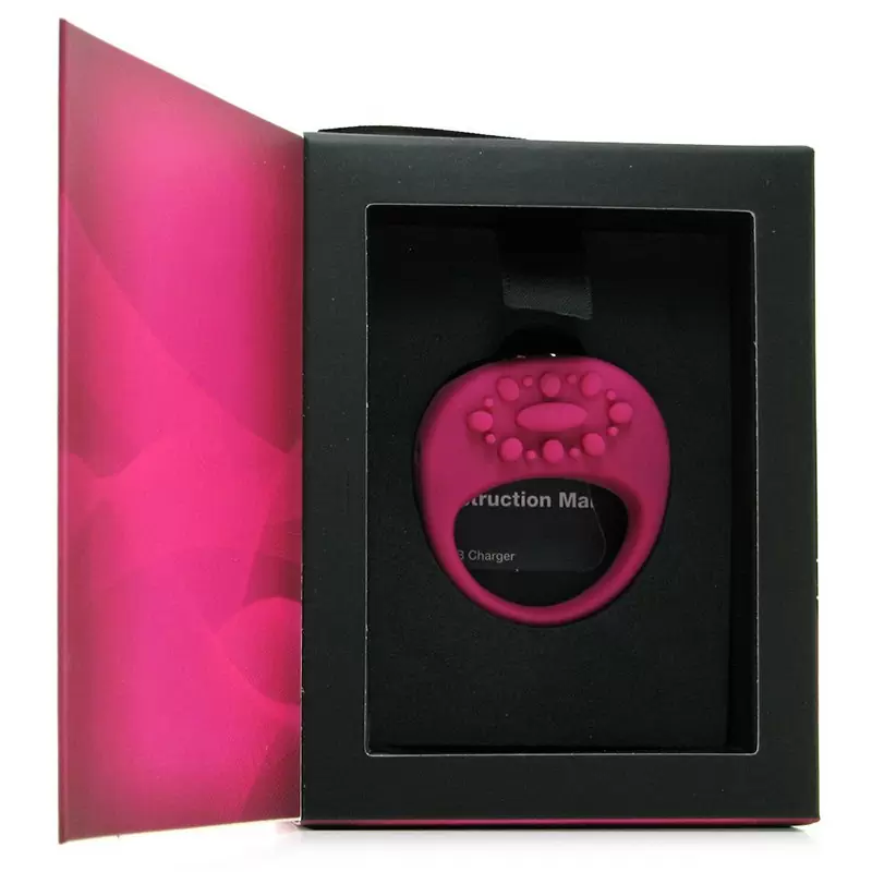 Перезаряжаемое вибро-кольцо Ela – розовое