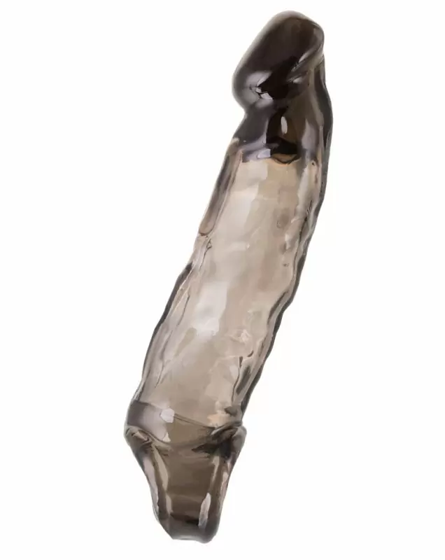 Увеличивающая насадка на пенис TOYFA XLover с петлей на мошонку – серый