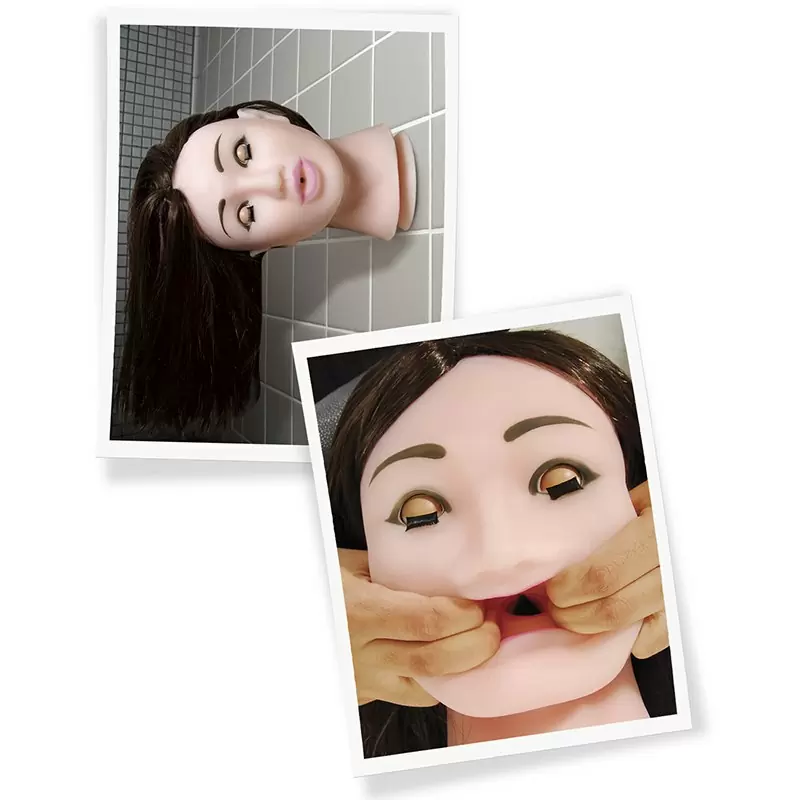 Мастурбатор Fuck My Face на присоске – брюнетка