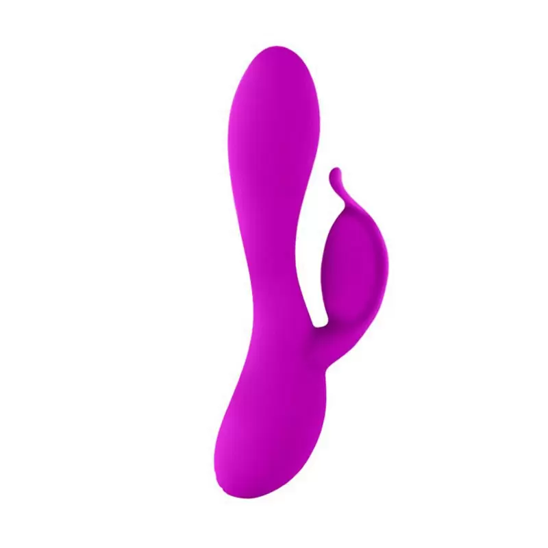 Перезаряжаемый вибратор Philip с клиторальным стимулятором-лепестком – пурпурный