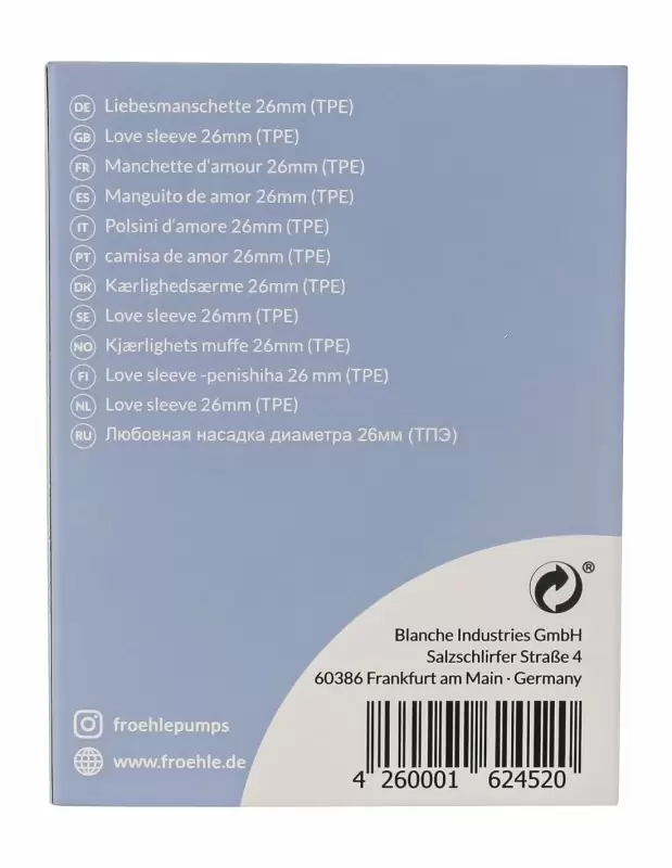 Эрекционное кольцо/бампер LOVE SLEEVES, 26 мм.