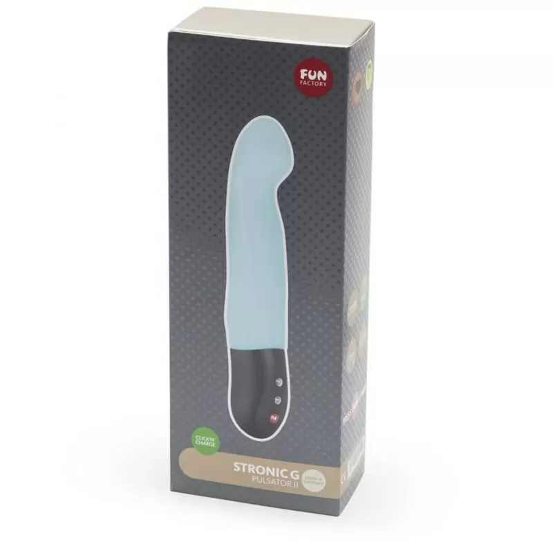Перезаряжаемый пульсатор Fun Factory Stronic G, 7 скоростей, 20,8 см, голубой