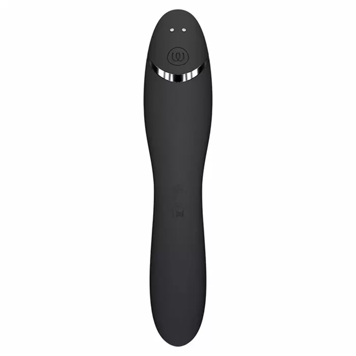 Изогнутый вибратор Womanizer OG Slate, 17,6 см, силикон, серо-коричневый