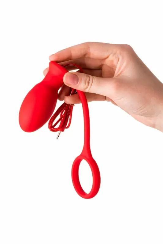 Анальная втулка с вибропулей и эрекционным кольцом TOYFA Black&Red – красный