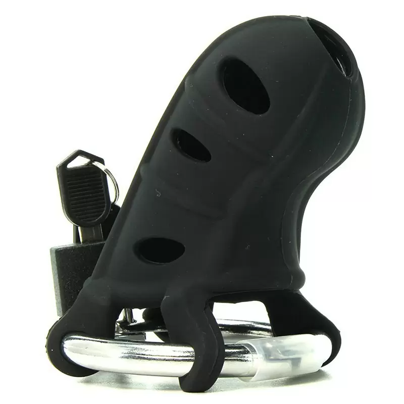 Замок верности Hardcore Silicone Cock Blocker – черный