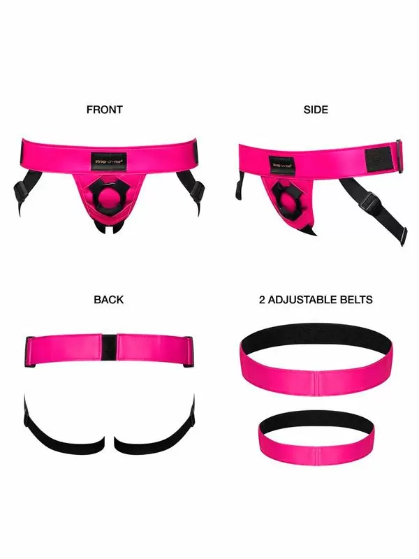 Пояс для страпона Strap-On-Me Harnais Curious, XS-XXL, фуксия