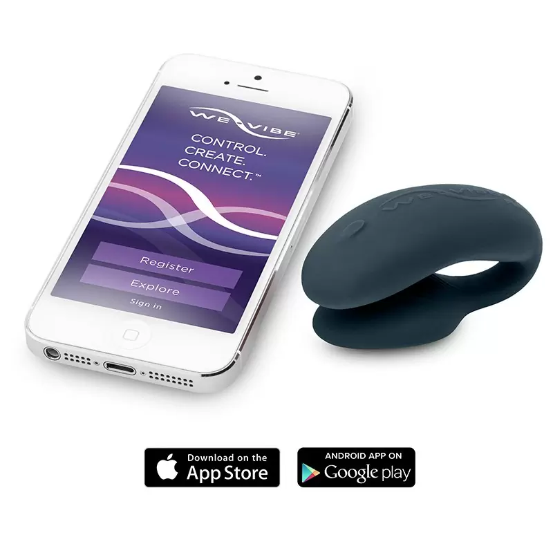 Вибромассажер для пар на радиоуправлении We-Vibe 4 Plus – серый