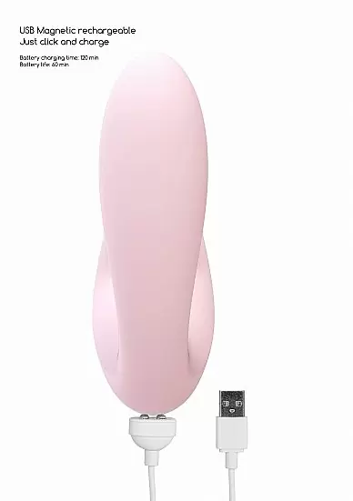 Бесконтактный вибратор-кролик Irresistible Desirable Pink, 12,5 см, 10 режимов, силикон, розовый
