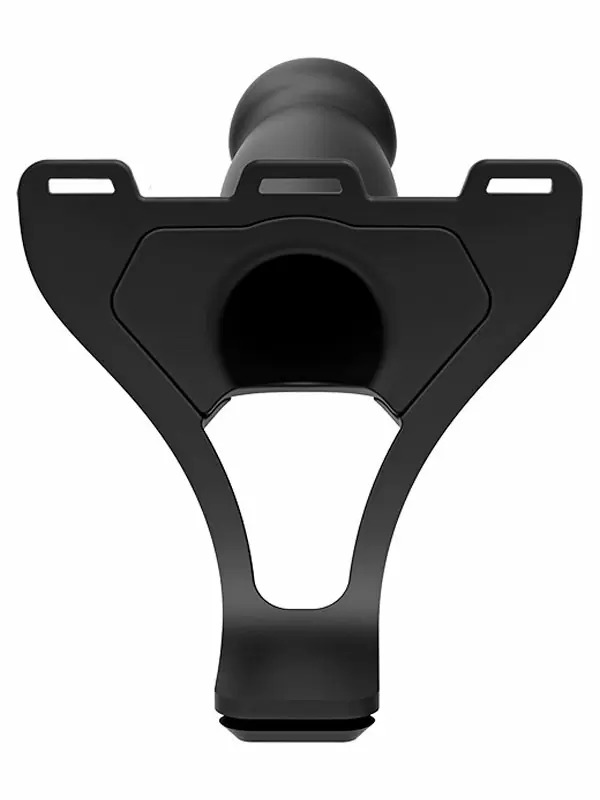 Универсальный полый страпон Doc Johnson Body Extensions - BE Bold, 20,3 см, с удобным креплением, силикон, черный