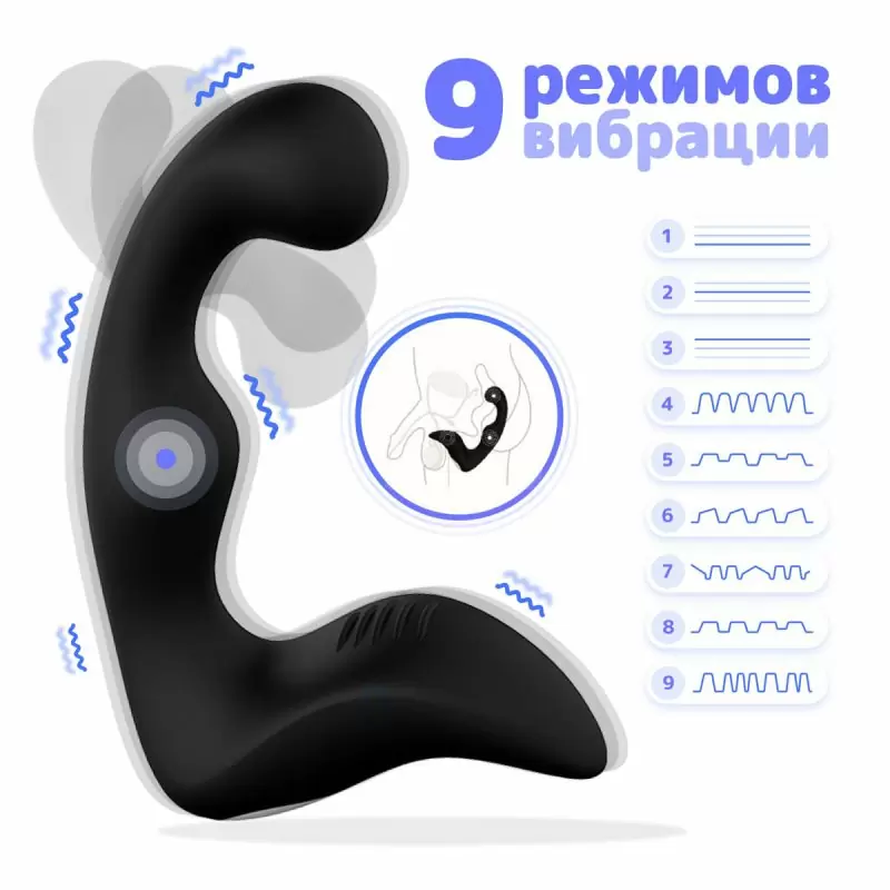 Стимулятор простаты с пультом Jay