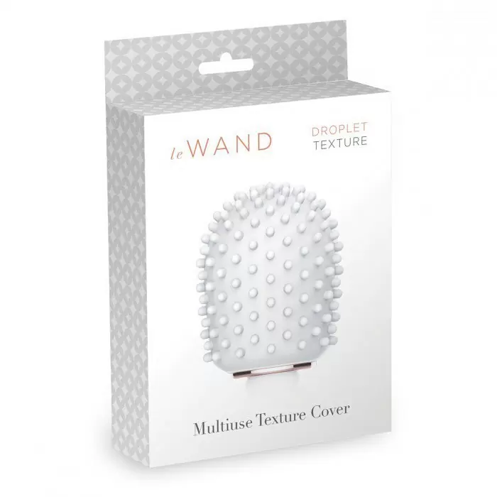 Текстурированная мягкая насадка Droplet с пупырышками для массажера le Wand - белый
