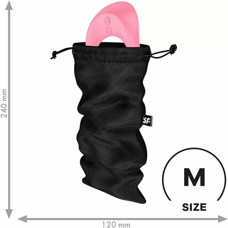 Черный мешочек для хранения секс-игрушек Satisfyer, размер M