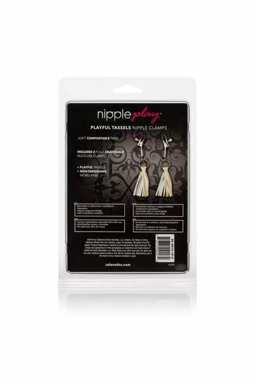 Зажимы для сосков Nipple Play Playful с кисточками - золотой