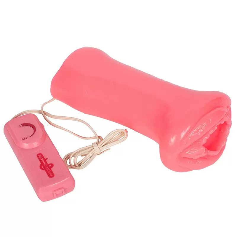 Мини вагина-девственница Softee Sucker с вибрацией – розовая