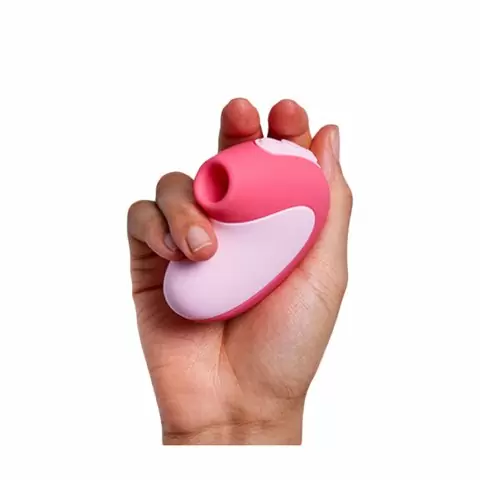 Вакуумный вибратор для клитора Unbound Puff. 5 режимов работы, силикон, розовый