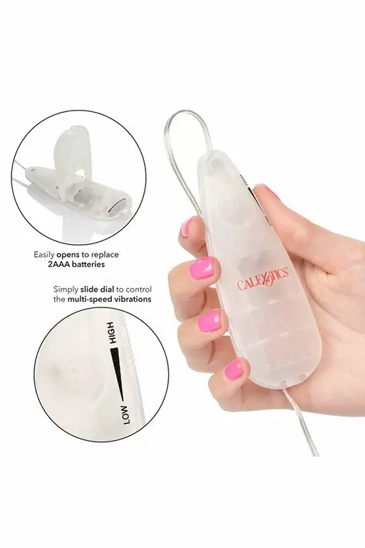 Вибропуля Slim Teardrop Bullet™ - Clear
