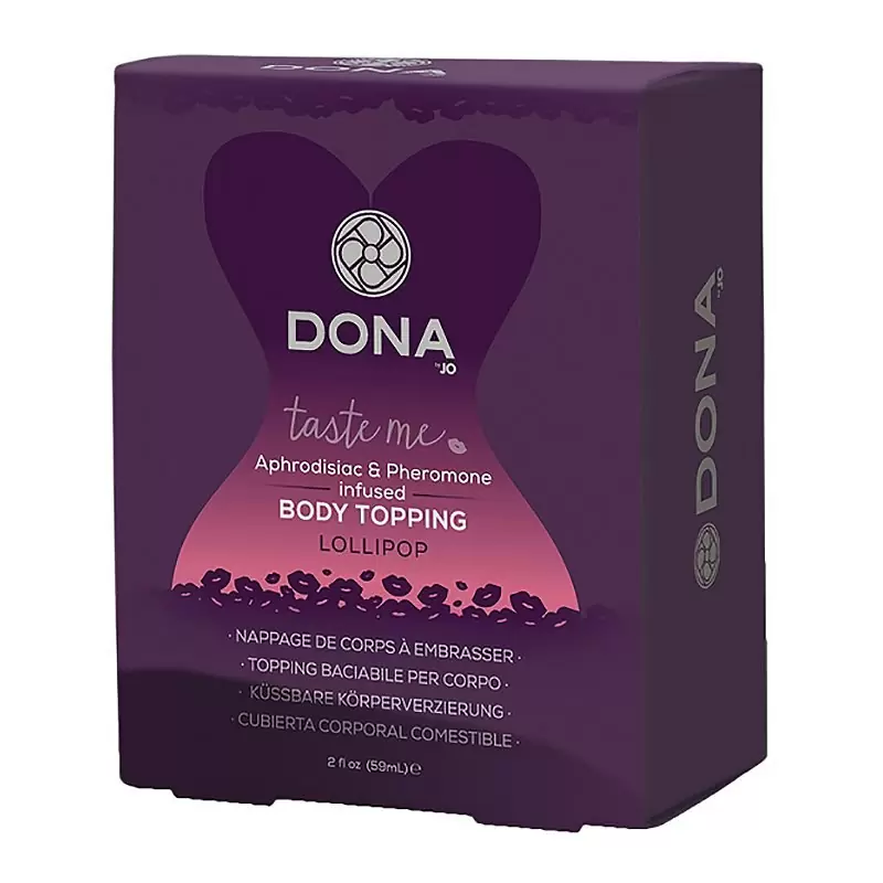 Карамель для тела Dona Taste Me Lollipop с феромонами – леденец, 59 мл